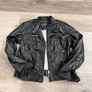 Black Faux Leather Jacket